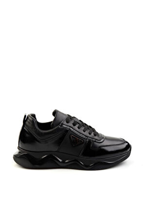 Siyah Leather Erkek Sneaker E01347072114