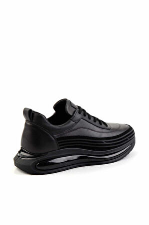 Siyah Leather Erkek Sneaker E01347036843
