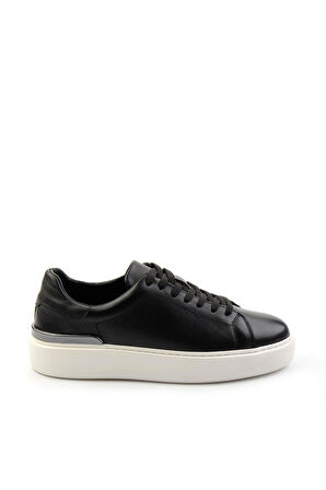 Siyah Leather Erkek Sneaker E01347028943