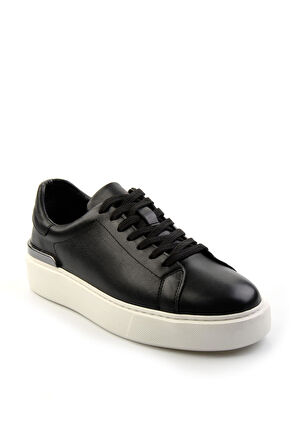 Siyah Leather Erkek Sneaker E01347028943