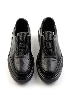 Siyah Leather Erkek Sneaker E01347029043