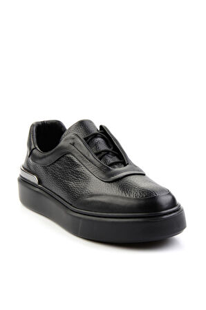 Siyah Leather Erkek Sneaker E01347029043