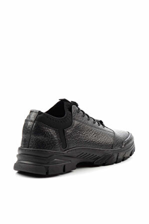 Siyah Leather Erkek Casual Ayakkabı E01380905340
