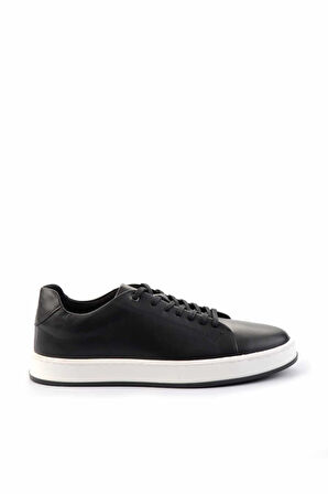 Siyah Leather Erkek Casual Ayakkabı E01380110243