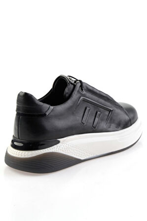 Siyah Hakiki Deri Erkek Sneaker E01398095003