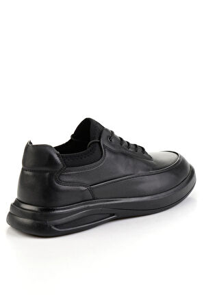 Siyah Hakiki Deri Erkek Casual Ayakkabı E01396198603