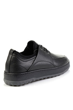 Siyah Hakiki Deri Erkek Casual Ayakkabı E01396199240