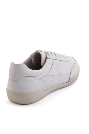 Beyaz Hakiki Deri Erkek Sneaker E01396002403