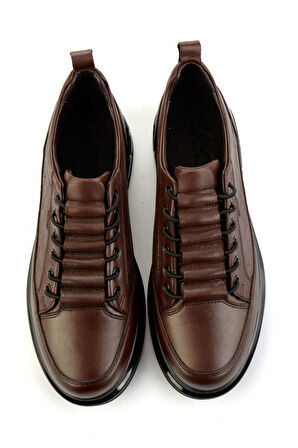 Kahve Hakiki Deri Erkek Casual Ayakkabı E01398400403