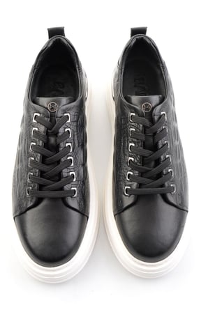 Kahve Hakiki Deri Erkek Sneaker E01398071043