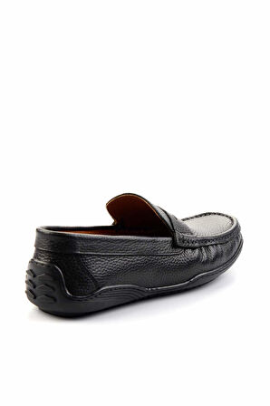 Siyah Leather Erkek Loafer Ayakkabı E01396070140