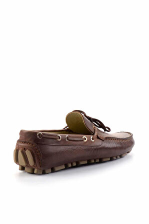 Kahve Hakiki Deri Erkek Loafer Ayakkabı E01395332140