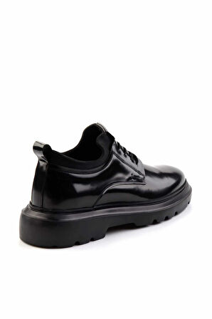 Siyah Hakiki Deri Erkek Klasik Ayakkabı E01395409914