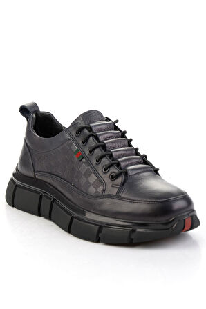 Lacivert Hakiki Deri Erkek Casual Ayakkabı E01398400203