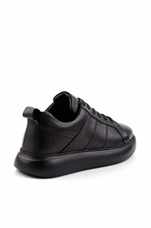 Siyah Leather Erkek Casual Ayakkabı E01396109541