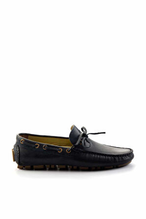 Lacivert Leather Erkek Loafer Ayakkabı E01395332140