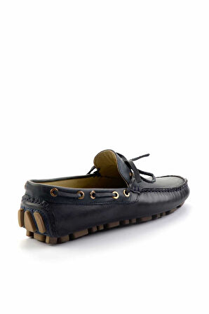 Lacivert Leather Erkek Loafer Ayakkabı E01395332140
