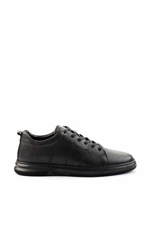 Siyah Leather Erkek Casual Ayakkabı E01396012243