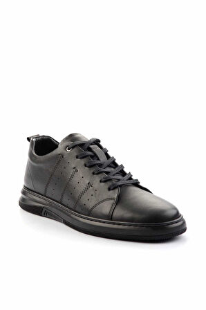 Siyah Leather Erkek Casual Ayakkabı E01396012243