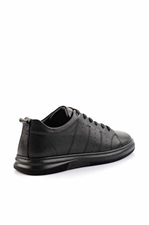 Siyah Leather Erkek Casual Ayakkabı E01396012243