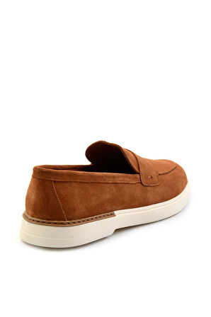 Tan Hakiki Deri Erkek Loafer Ayakkabı E01395425702