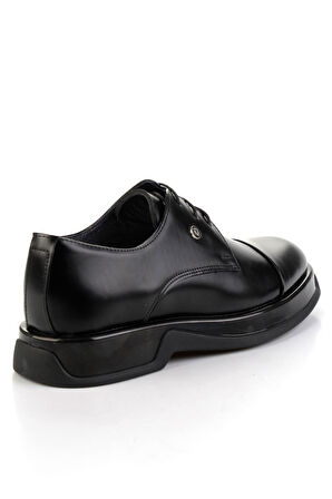 Siyah Hakiki Deri Erkek Klasik Ayakkabı E01401031514