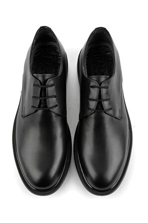 Siyah Hakiki Deri Erkek Klasik Ayakkabı E01401071441