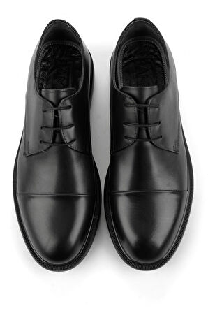 Siyah Hakiki Deri Erkek Klasik Ayakkabı E01401071641