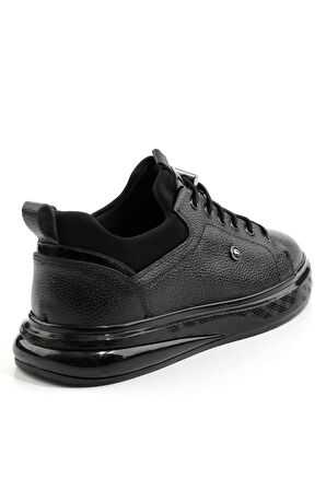 Siyah Hakiki Deri Erkek Sneaker E01401082240