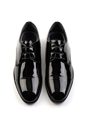 Siyah Leather Erkek Klasik Ayakkabı E01401702808