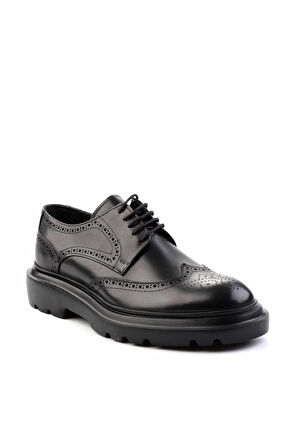 Siyah Leather Erkek Klasik Ayakkabı E01401092241