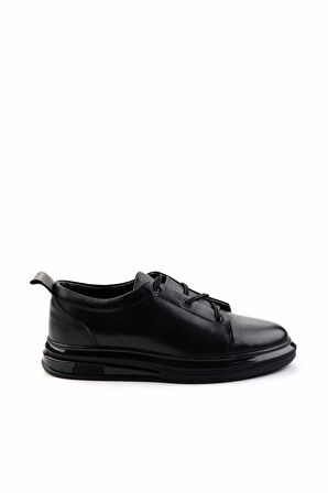 Siyah Leather Erkek Casual Ayakkabı E01401081843