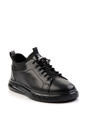 Siyah Leather Erkek Casual Ayakkabı E01401082243