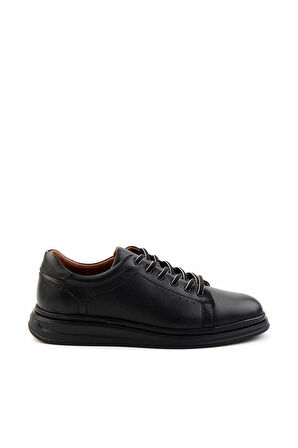 Siyah Leather Erkek Casual Ayakkabı E01442056040