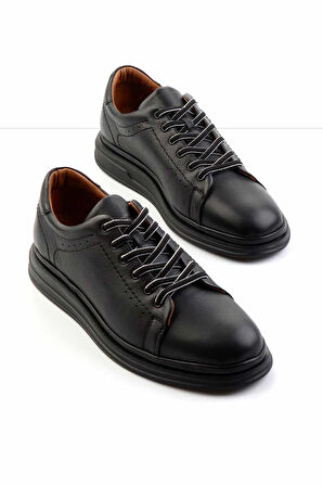 Siyah Leather Erkek Casual Ayakkabı E01442056040