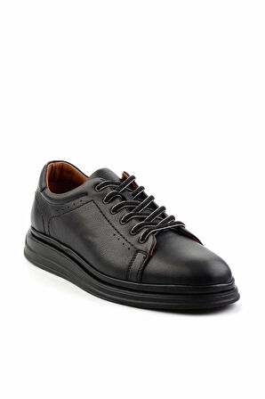Siyah Leather Erkek Casual Ayakkabı E01442056040