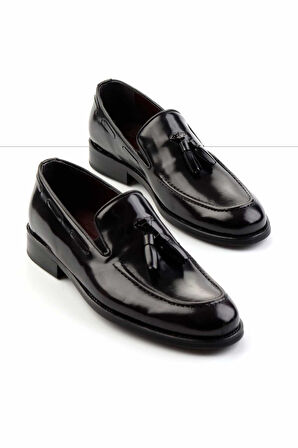 Siyah Leather Erkek Klasik Ayakkabı E01442500114