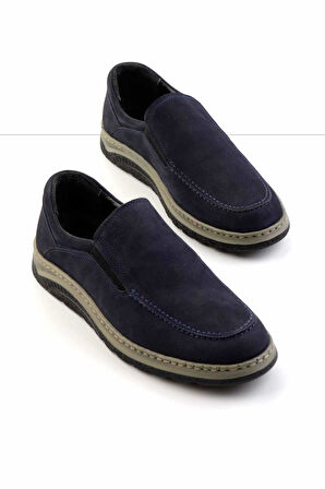 Lacivert Leather Erkek Casual Ayakkabı E01442000401