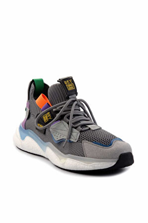 Gri File Hakiki Deri Erkek Sneaker E01441000222