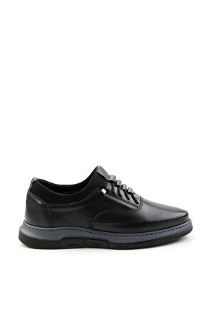 Siyah Leather Erkek Casual Ayakkabı E01440078441