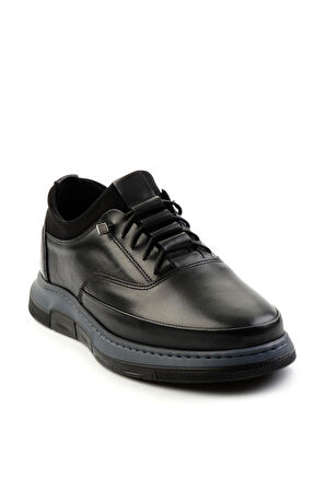 Siyah Leather Erkek Casual Ayakkabı E01440078441