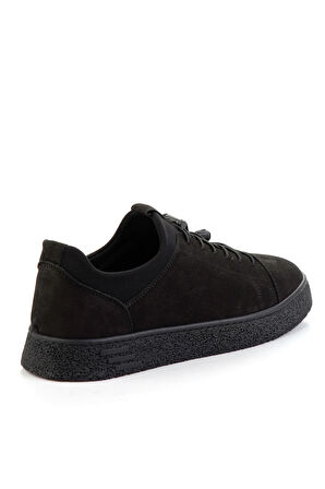 Siyah Hakiki Deri Erkek Casual Ayakkabı E01535381001