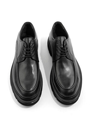 Siyah Hakiki Deri Erkek Klasik Ayakkabı E01547051141