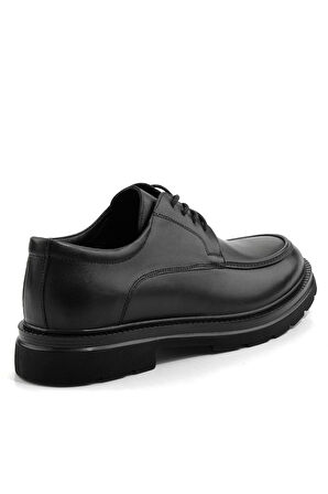 Siyah Hakiki Deri Erkek Klasik Ayakkabı E01547051141