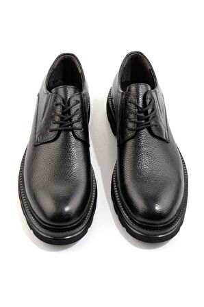 Siyah Hakiki Deri Erkek Klasik Ayakkabı E01547052140