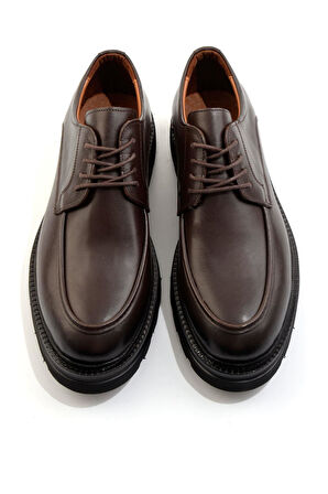 Kahve Hakiki Deri Erkek Klasik Ayakkabı E01547051141