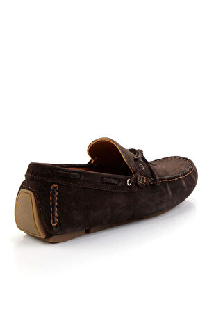 Kahve Hakiki Deri Erkek Loafer Ayakkabı E01547070102