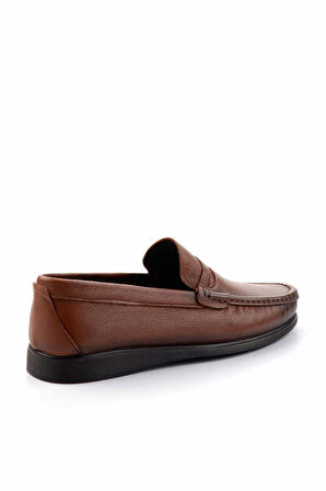 Taba Hakiki Deri Erkek Loafer Ayakkabı E01556014103