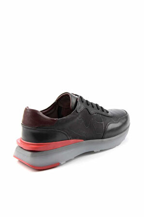 Siyah Hakiki Deri Erkek Sneaker E01556925003