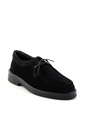 Siyah Leather Erkek Casual Ayakkabı E01556105602